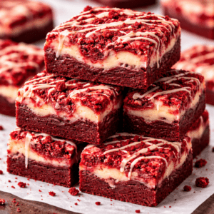 Cream Cheese Red Velvet Brownie