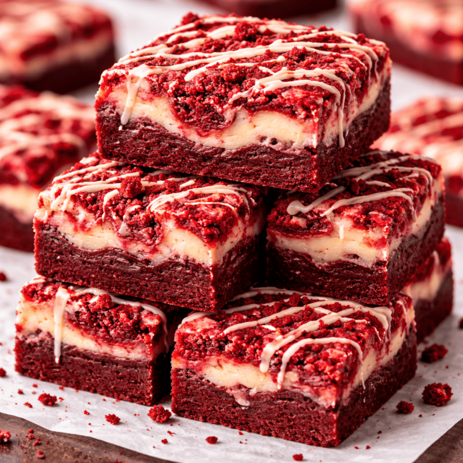 Cream Cheese Red Velvet Brownie